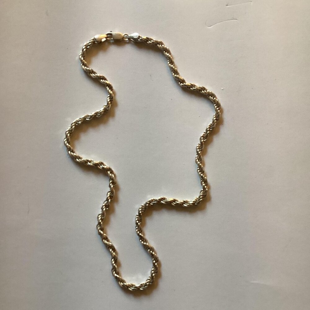 20" AGI Yellow Gold Vermeil Rope Chain (5.6mm)